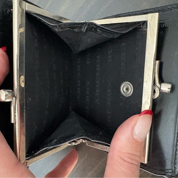 Burberry Beige and Black Plaid Coin Purse - Picture 3 of 3